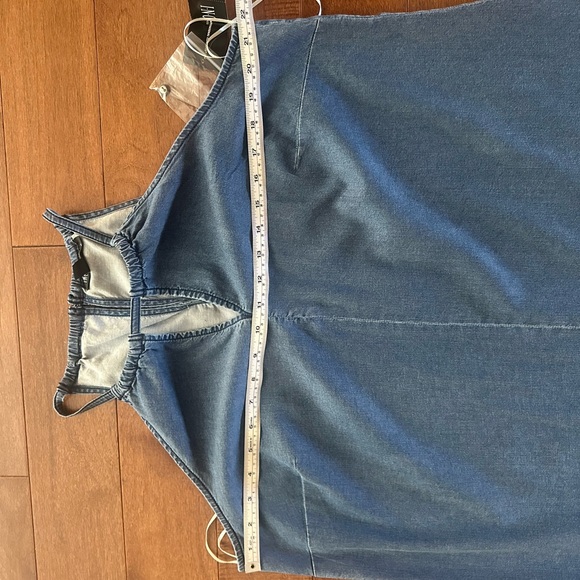 INC Womens Plus 2X / 20-22 Ombre Blue Handkerchief Hem Denim-look Dress NWT - Picture 7 of 11